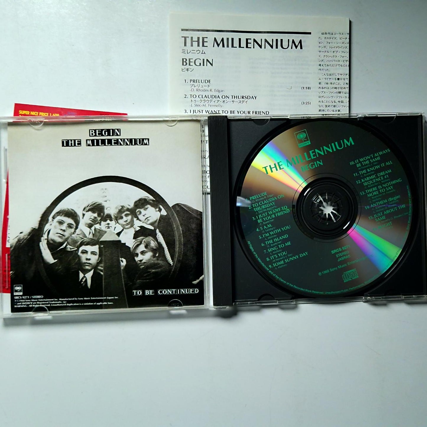 The Millennium – Begin (CD, 1997) Japan obi SRCS 9271