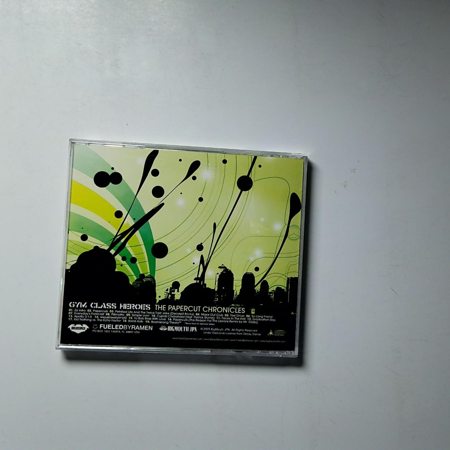 Gym Class Heroes – The Papercut Chronicles (CD, 2005) Japan obi BIGMJ0046