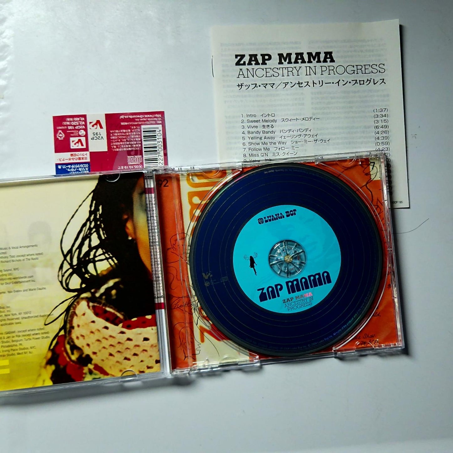 Zap Mama – Ancestry In Progress (CD, 2004) Japan Bonus Track Obi V2CP 195
