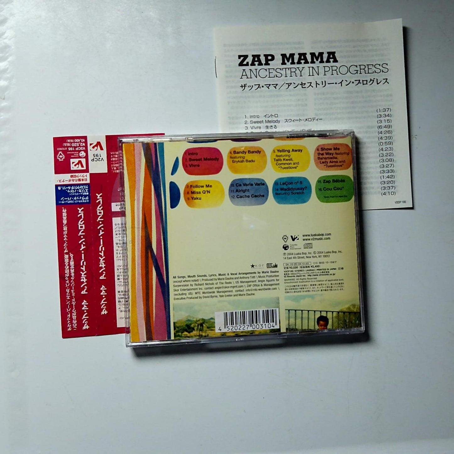 Zap Mama – Ancestry In Progress (CD, 2004) Japan Bonus Track Obi V2CP 195