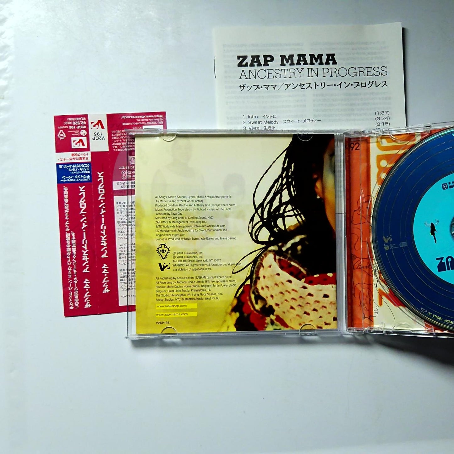 Zap Mama – Ancestry In Progress (CD, 2004) Japan Bonus Track Obi V2CP 195