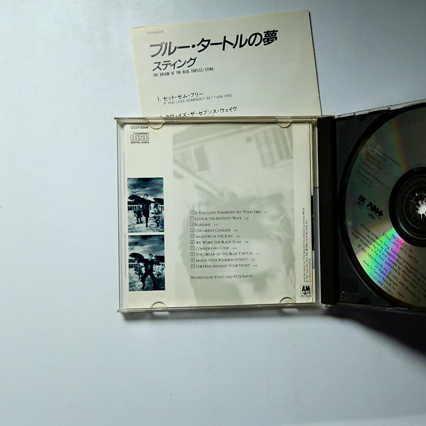 Sting – The Dream Of The Blue Turtles (CD, 1986) Japan D32Y3004