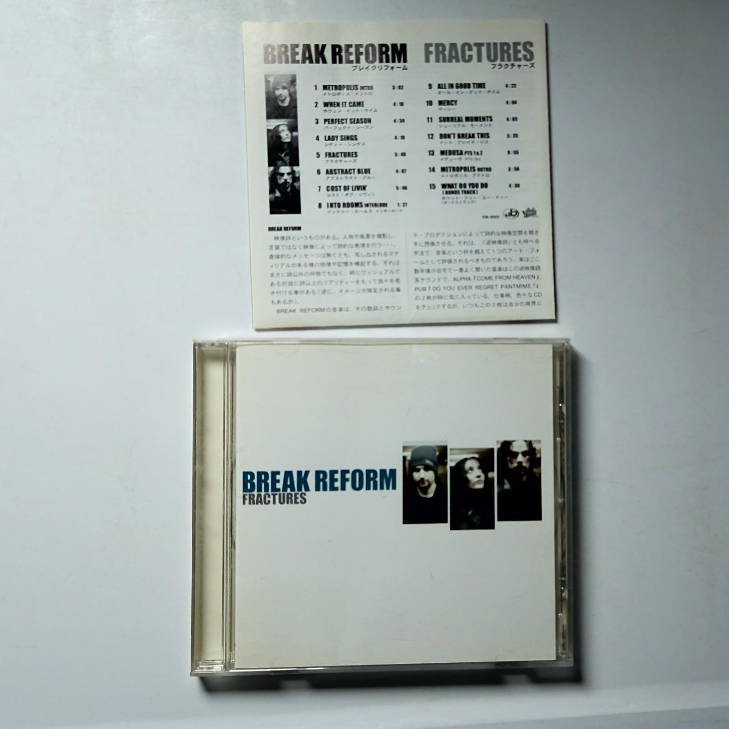 Break Reform – Fractures (CD, 2002) Japan VIA-0003