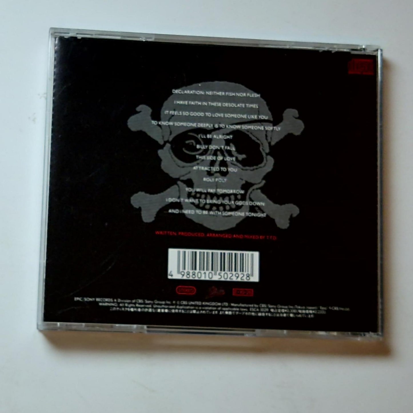 Terence Trent D'Arby's Neither Fish Nor Flesh: A Soundtrack Of Love CD Japan