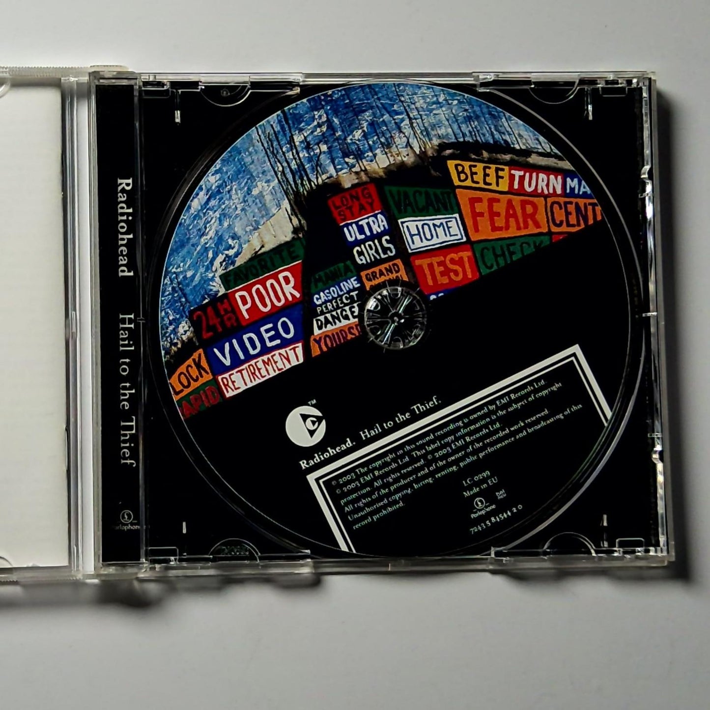Radiohead – Hail To The Thief (CD, 2003) Europe 7243 5 84544 2 0