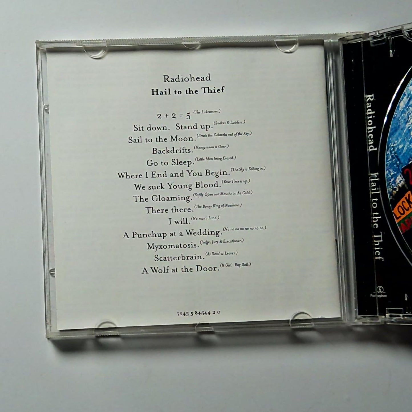 Radiohead – Hail To The Thief (CD, 2003) Europe 7243 5 84544 2 0