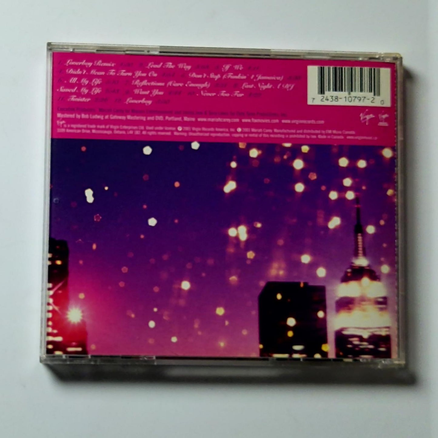 Mariah Carey – Glitter (CD, 2001) Canada 7243 8 10797 2 0