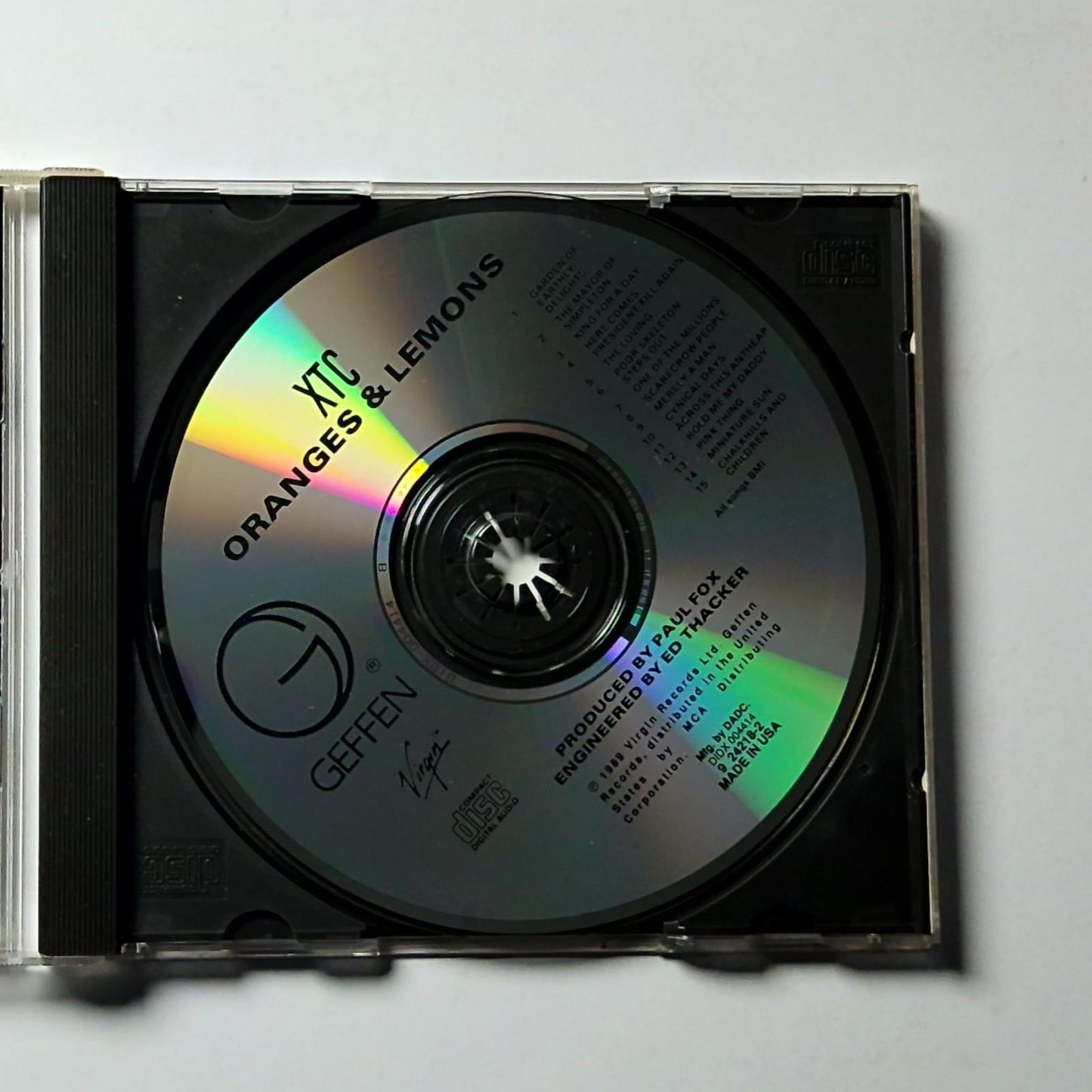 XTC – Oranges & Lemons (CD, 1991) US 9 24218-2