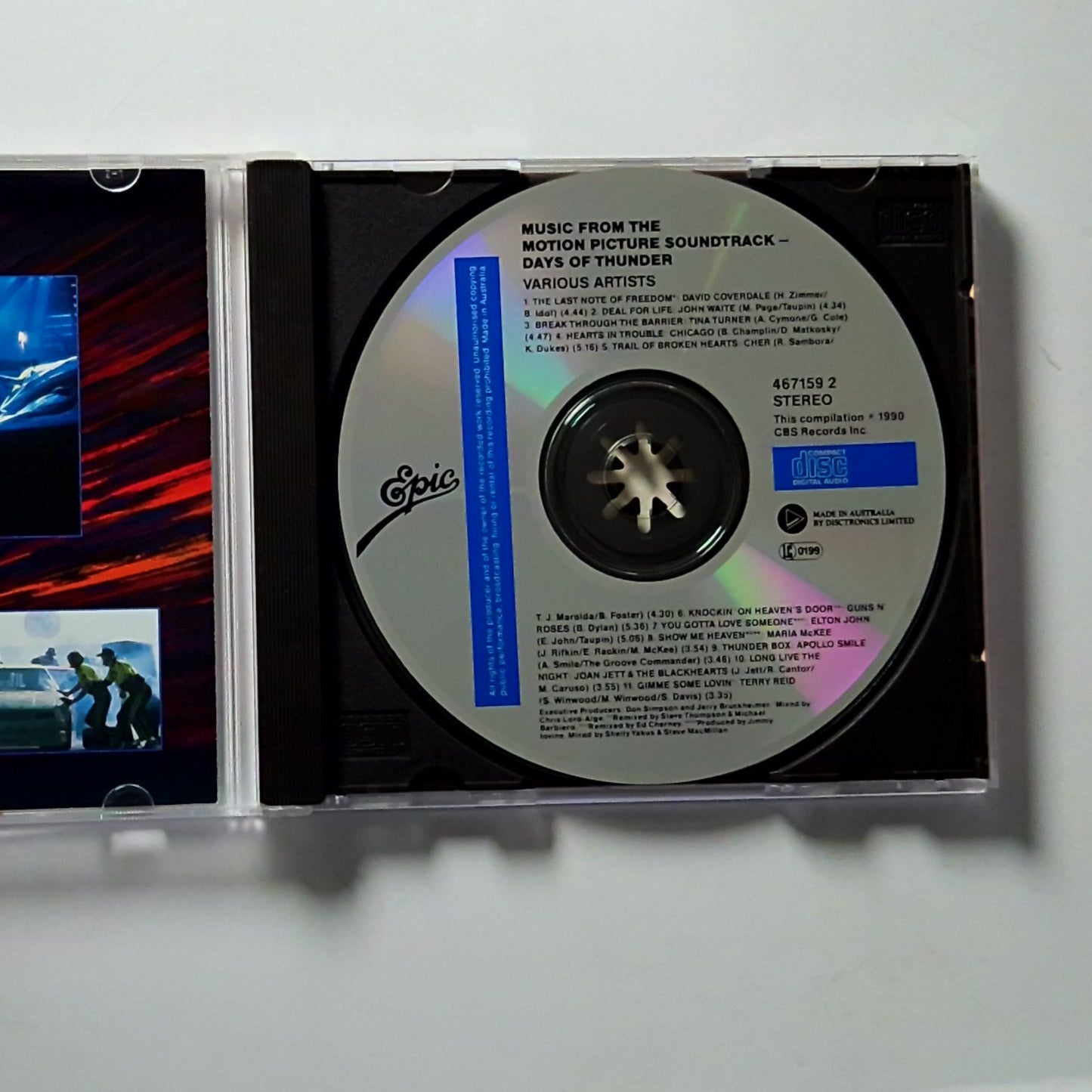 Days Of Thunder (Music From The Motion Picture Soundtrack) (CD, 1990) Australia