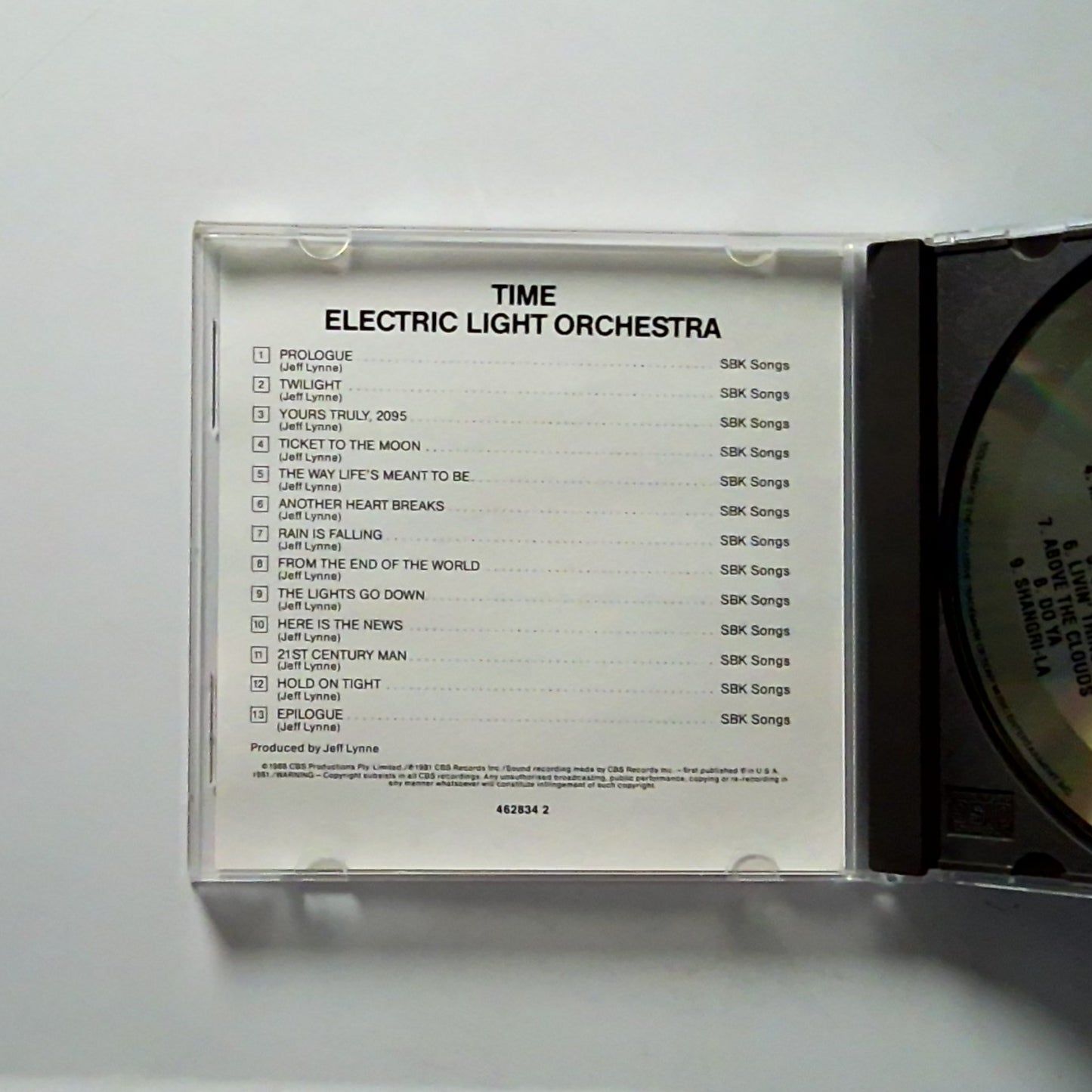 Electric Light Orchestra – Time (CD, 1989) Australia 462834 2