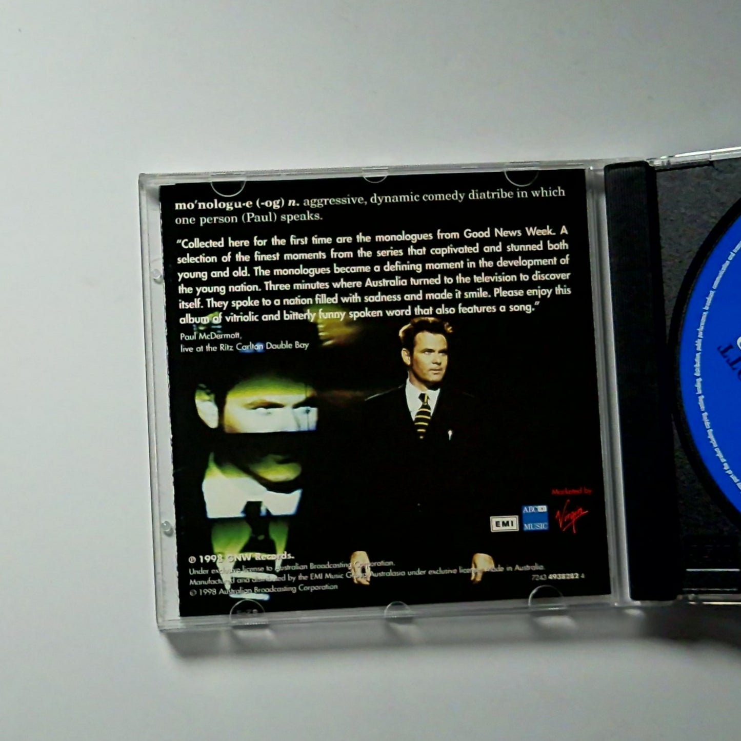 Paul McDermott – Unplugged - The Good News Week Tapes Volume 1 (CD, 1998)