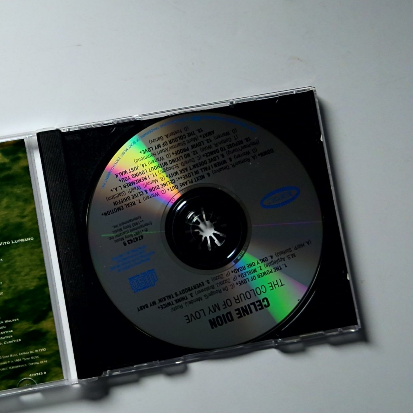 Céline Dion – The Colour Of My Love (CD, 1994) Australia 474743 9
