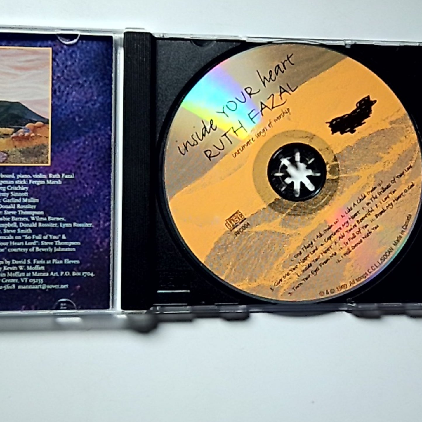 Ruth Fazal – Inside Your Heart (CD, 1999) Canada RFCD04