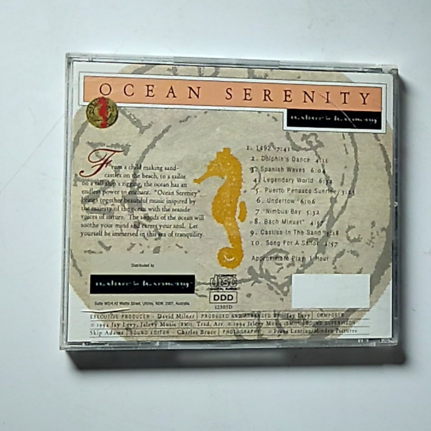 Jay Levy – Ocean Serenity (CD) Australia I2505D
