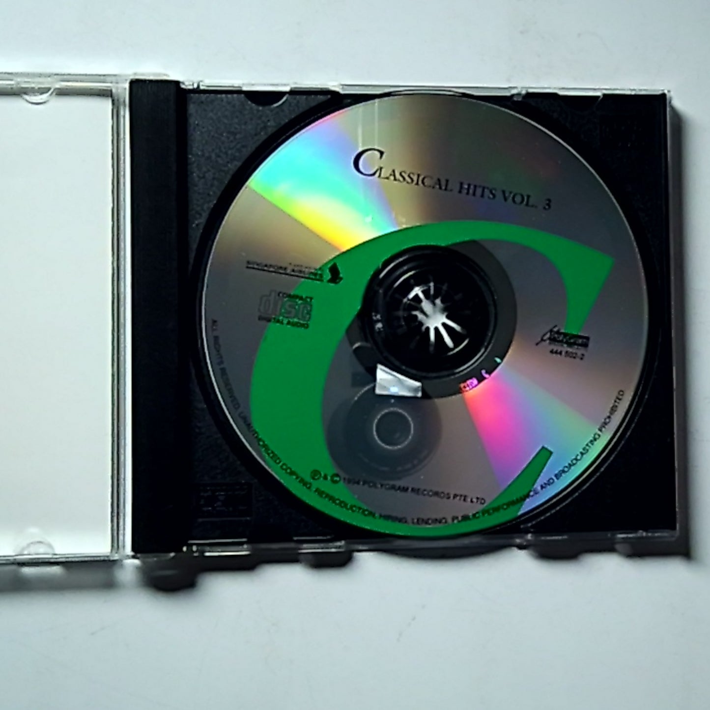 Singapore Airlines – Classic Hits Vol. 3 (CD, 1994) Singapore 444 502-2