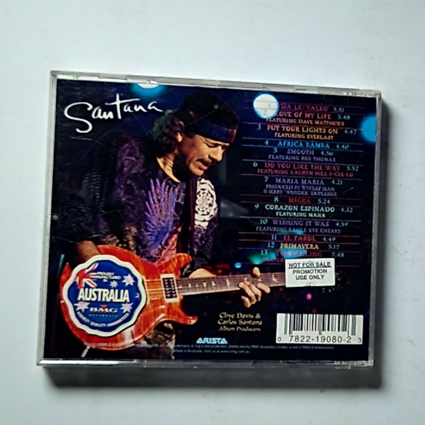 Santana – Supernatural (CD, 1999) Australia Promo 07822-19080-2