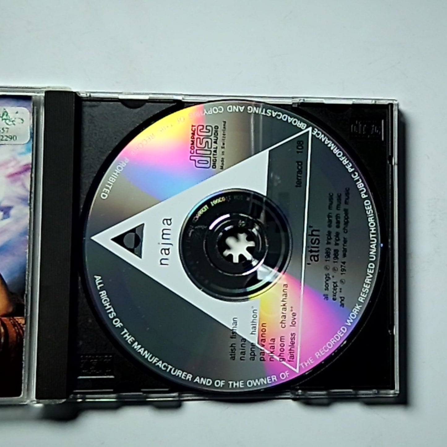 Najma – Atish (CD, 1989) UK TERRACD 108