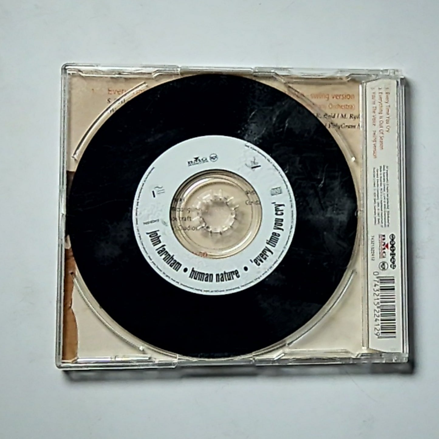 John Farnham, Human Nature – Every Time You Cry (CD, 1997) Australia 74321522412