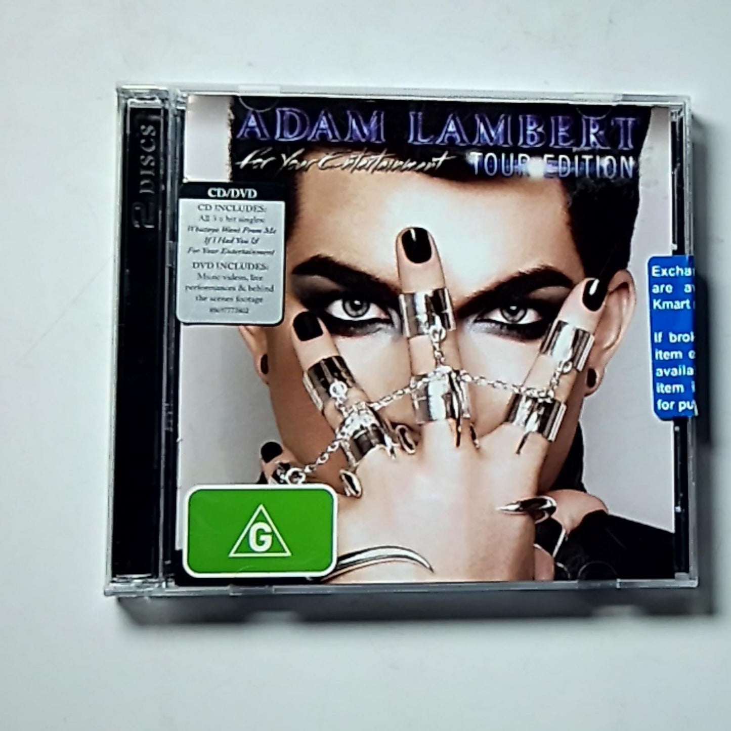 Adam Lambert – For Your Entertainment (Tour Edition) (CD, 2010) Australasia