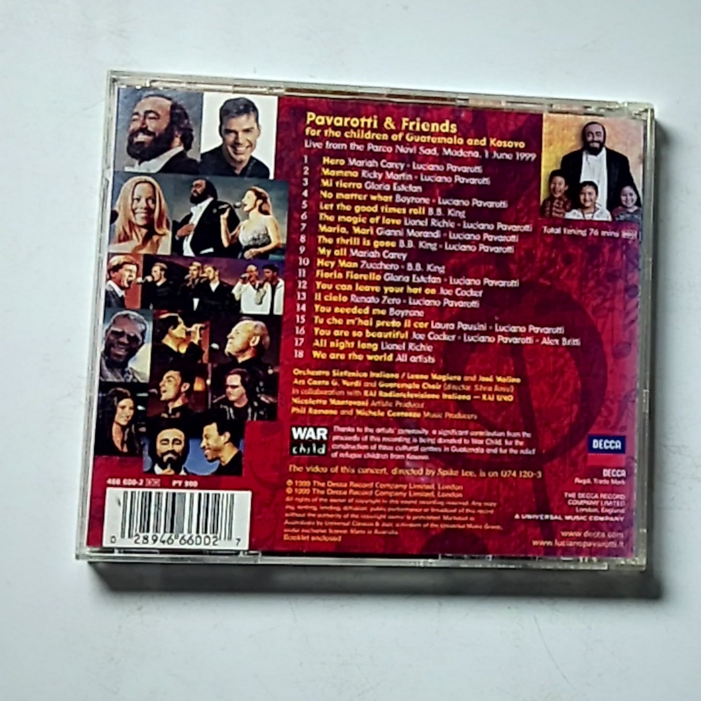 Pavarotti & Friends – Pavarotti & Friends For Guatemala And Kosovo (CD, 1999)