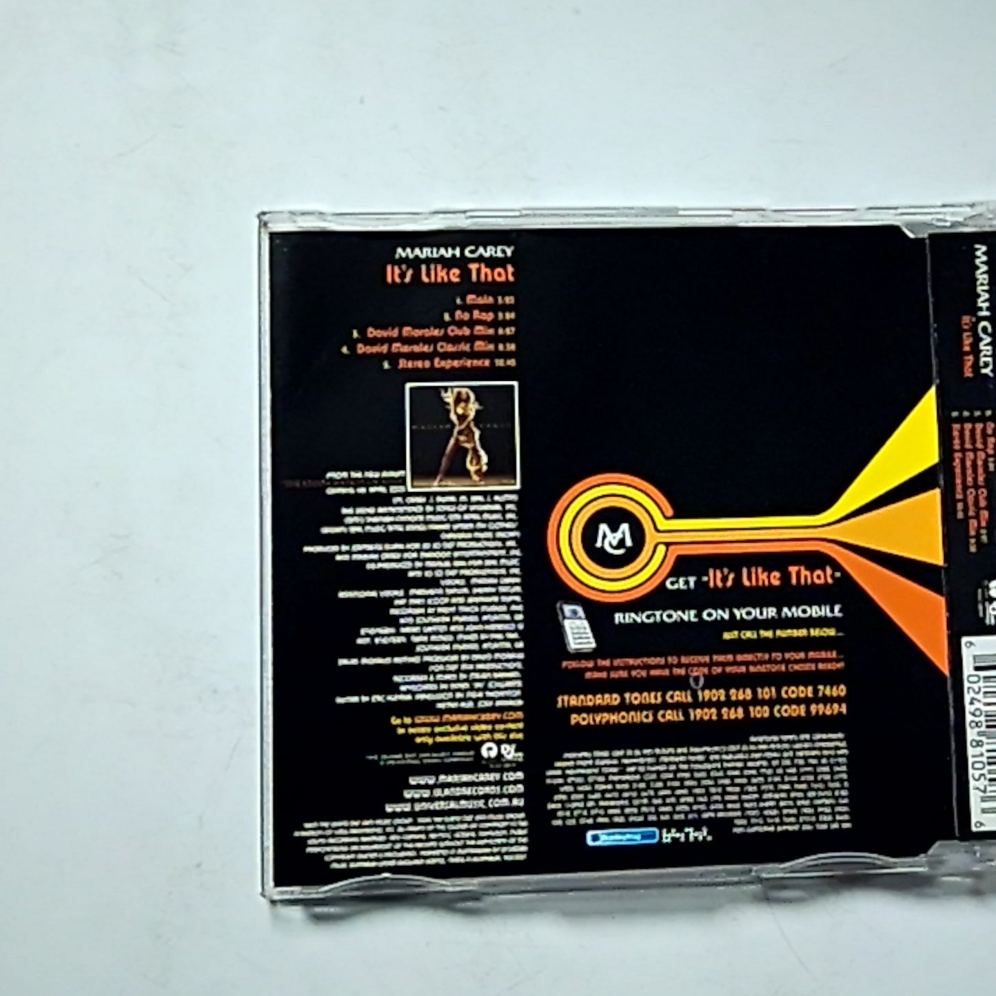 Mariah Carey – It's Like That (CD, 2005) Europe 0602498810576