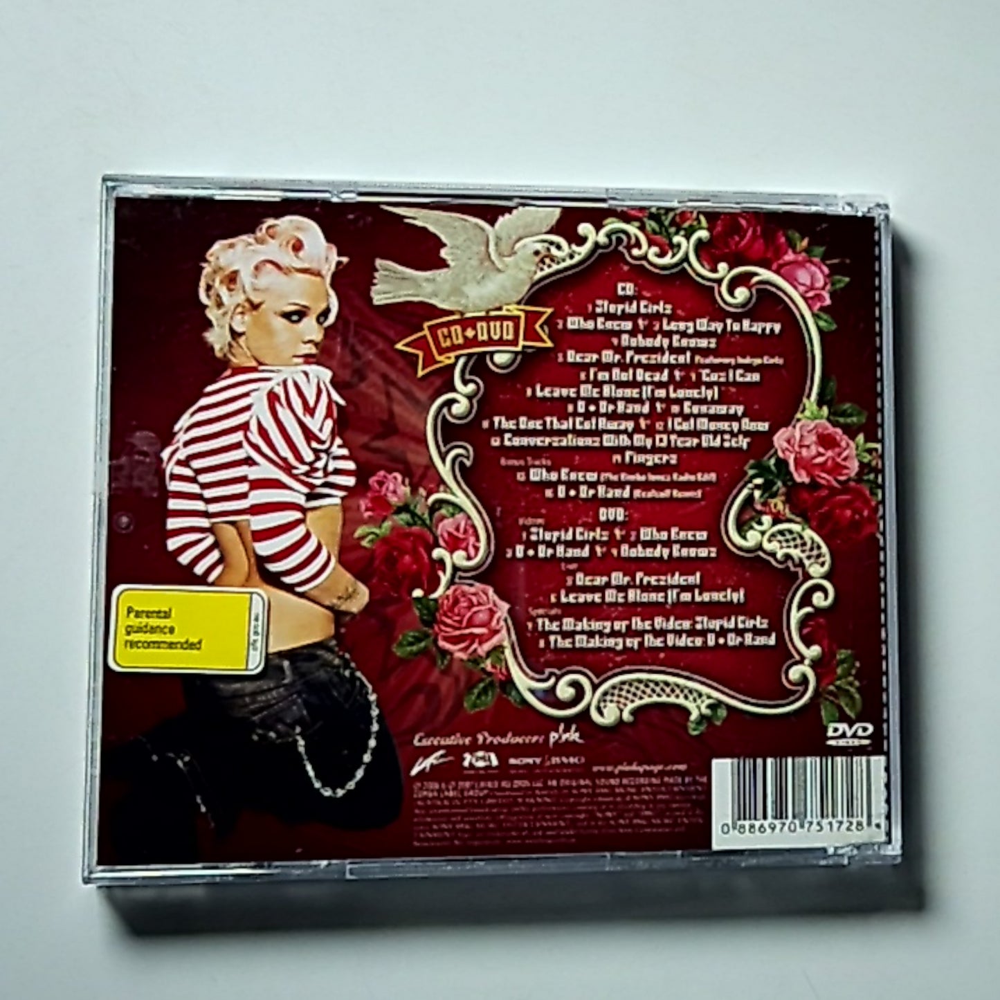 P!NK – I'm Not Dead (CD + DVD, 2007) Australia 88697075172
