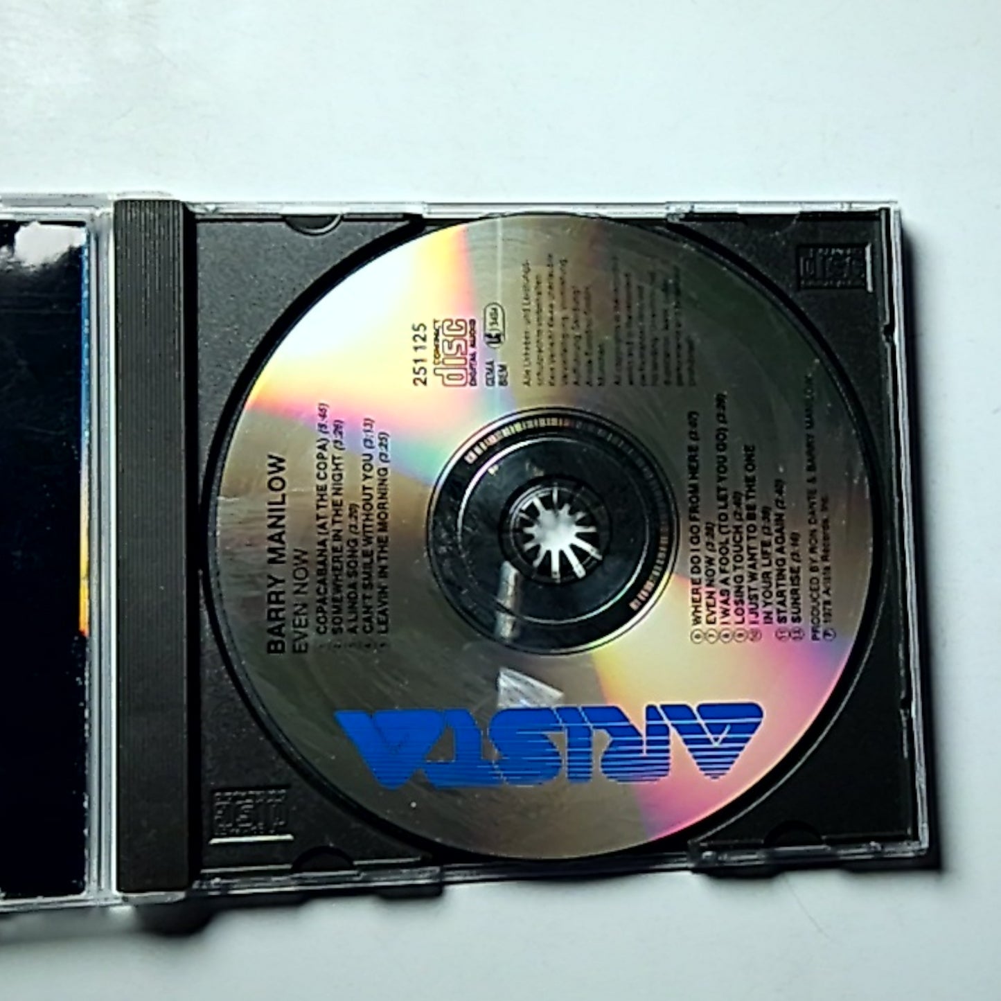 Barry Manilow – Even Now (CD, 1989) Europe 251 125