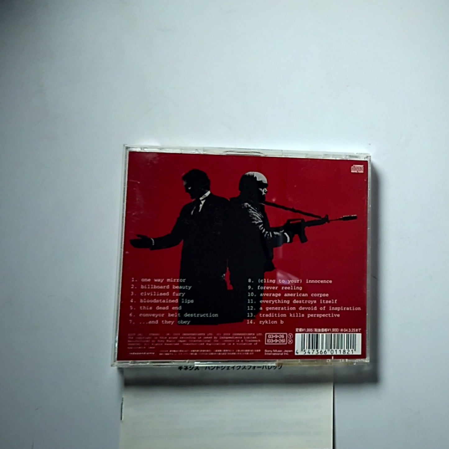 Kinesis – Handshakes For Bullets (CD, 2003) Japan EICP 261