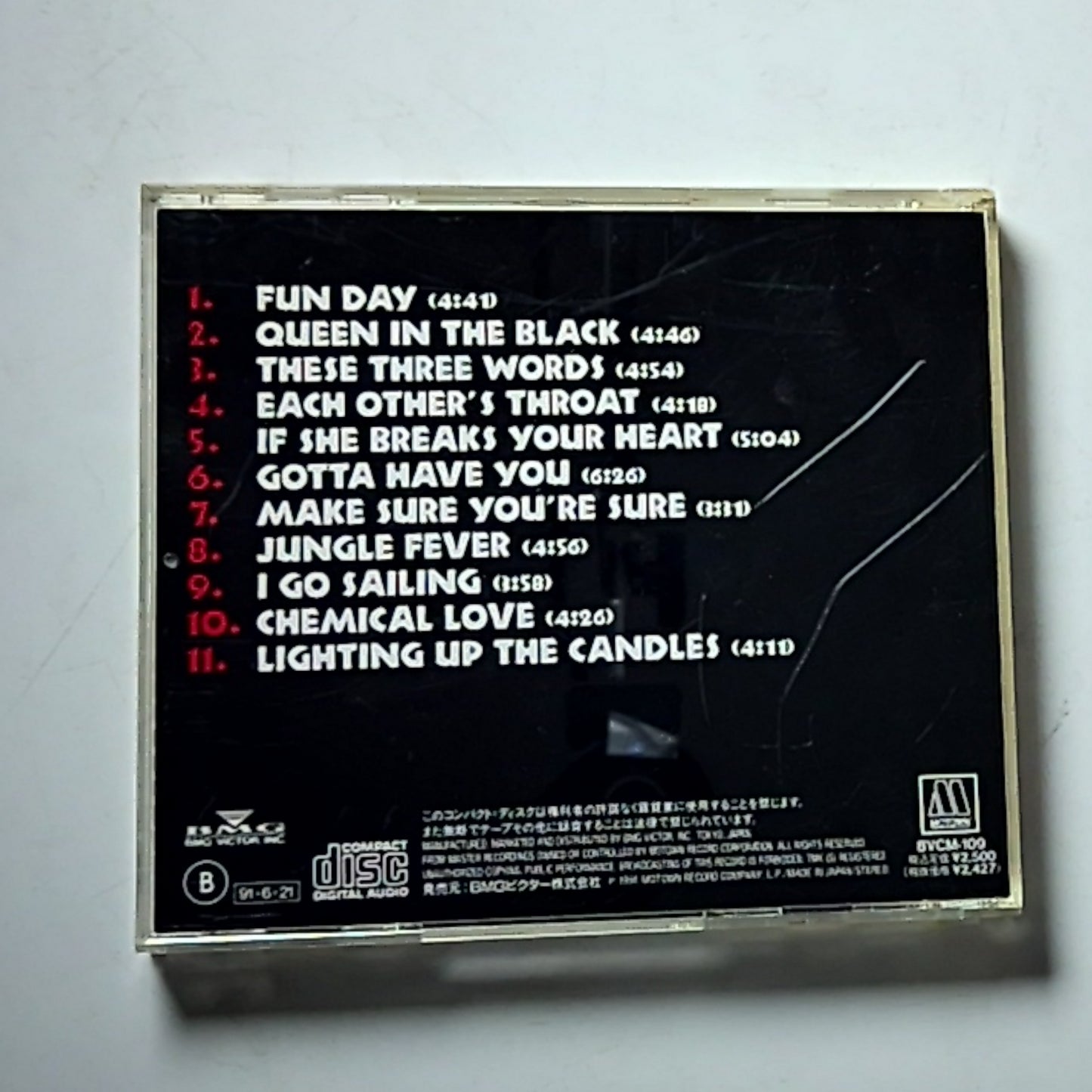 Stevie Wonder – Music From The Movie Jungle Fever (CD, 1991) Japan BVCM-109