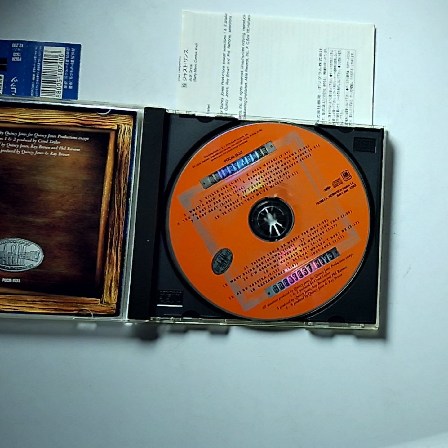Quincy Jones – Greatest Hits (CD, 1996) Japan Obi POCM-1533