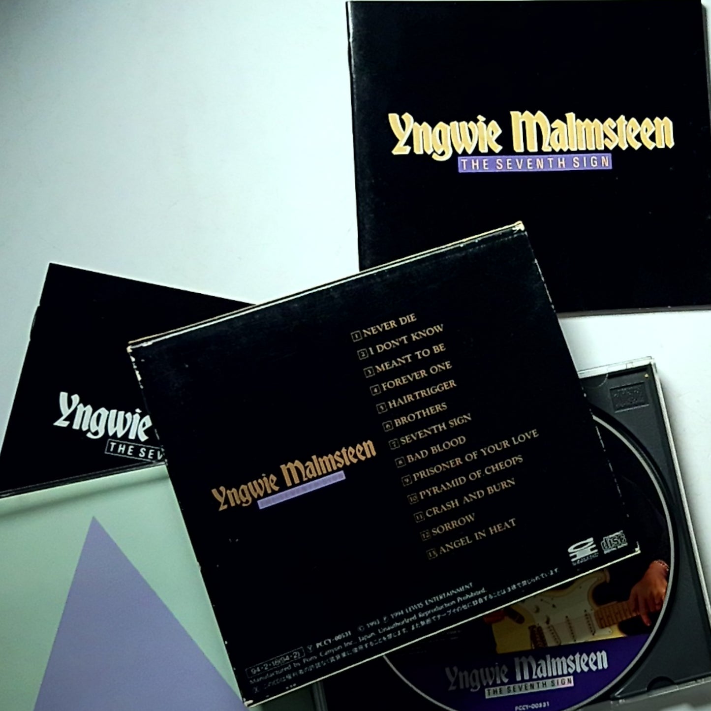 Yngwie Malmsteen – The Seventh Sign (CD, 1994) Japan PCCY-00531