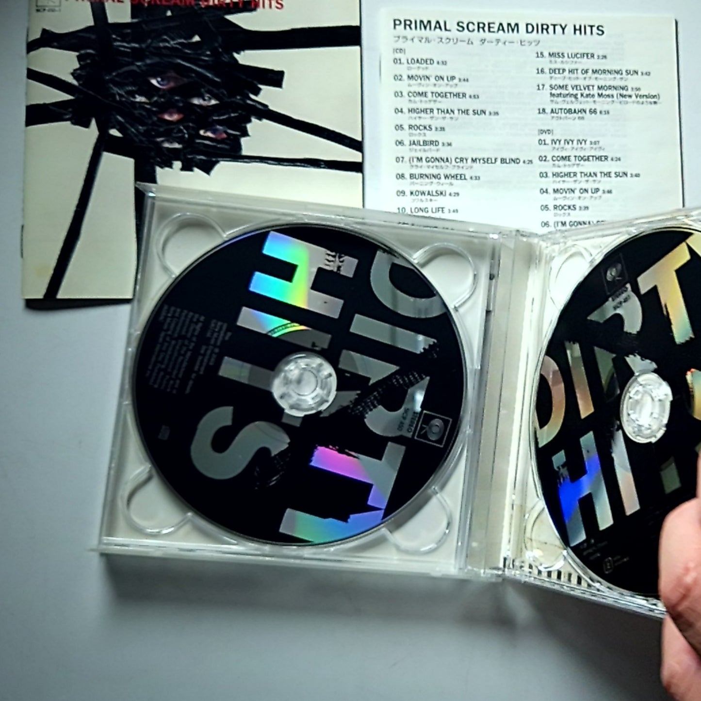 Primal Scream – Dirty Hits (CD + DVD, 2003) Japan SICP 450~1