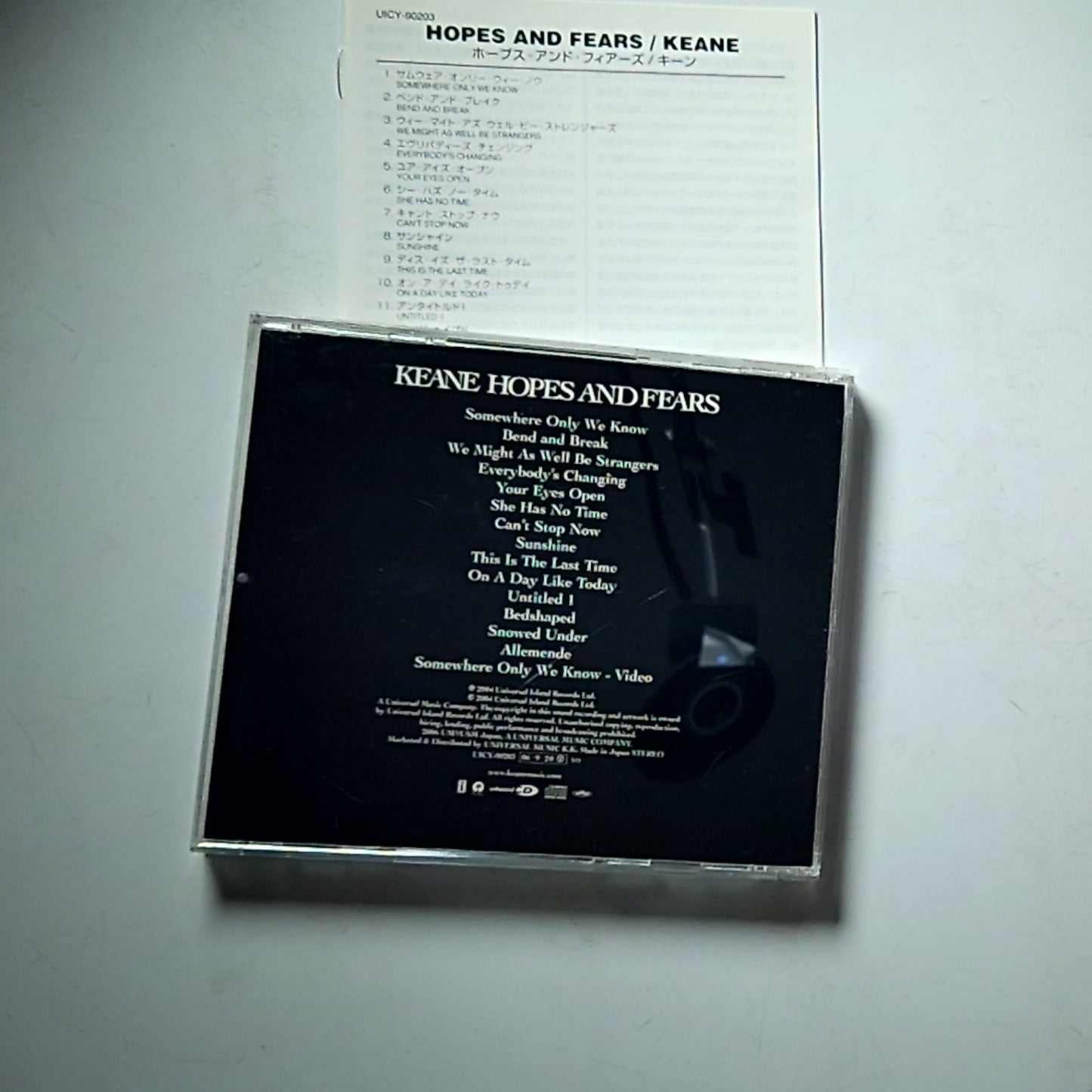 Keane – Hopes And Fears (CD, 2006) Japan UICY-90203