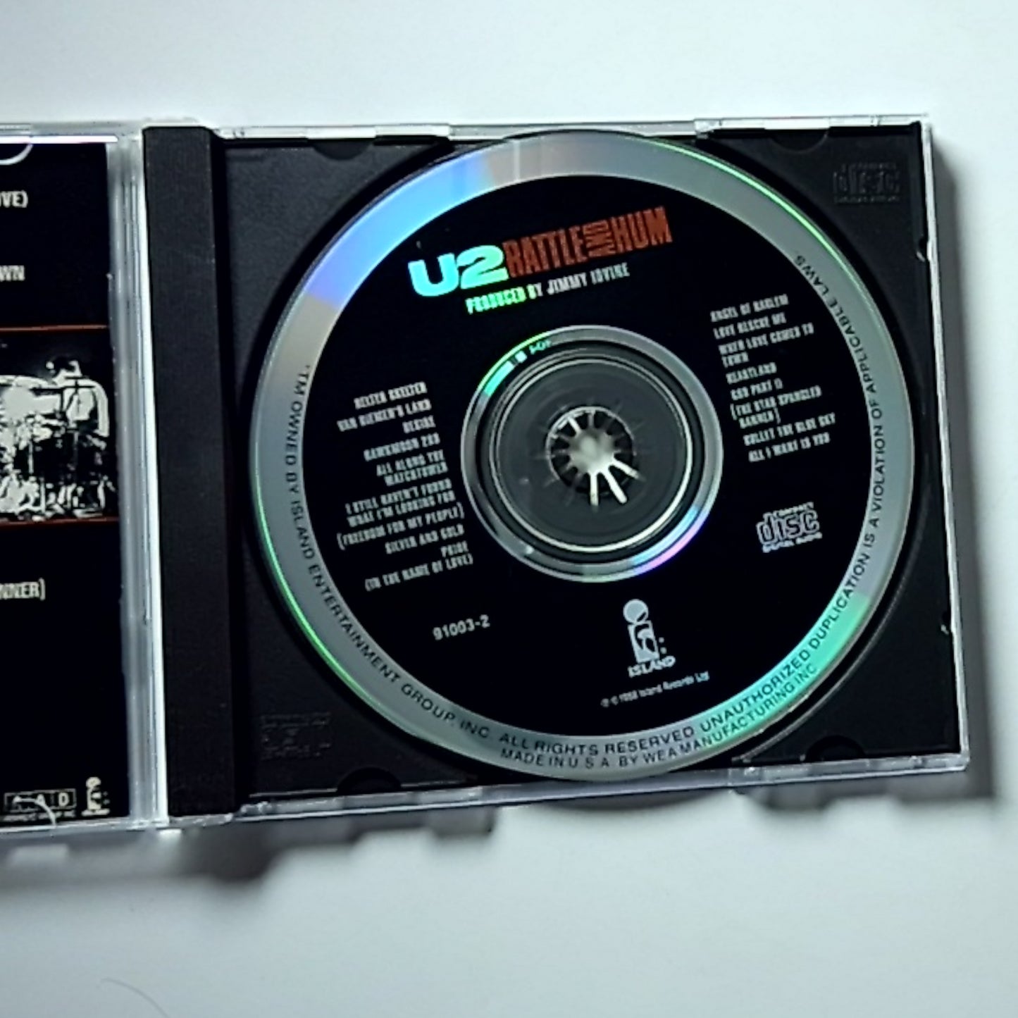 U2 – Rattle And Hum (CD, 1988) US 7 91003-2