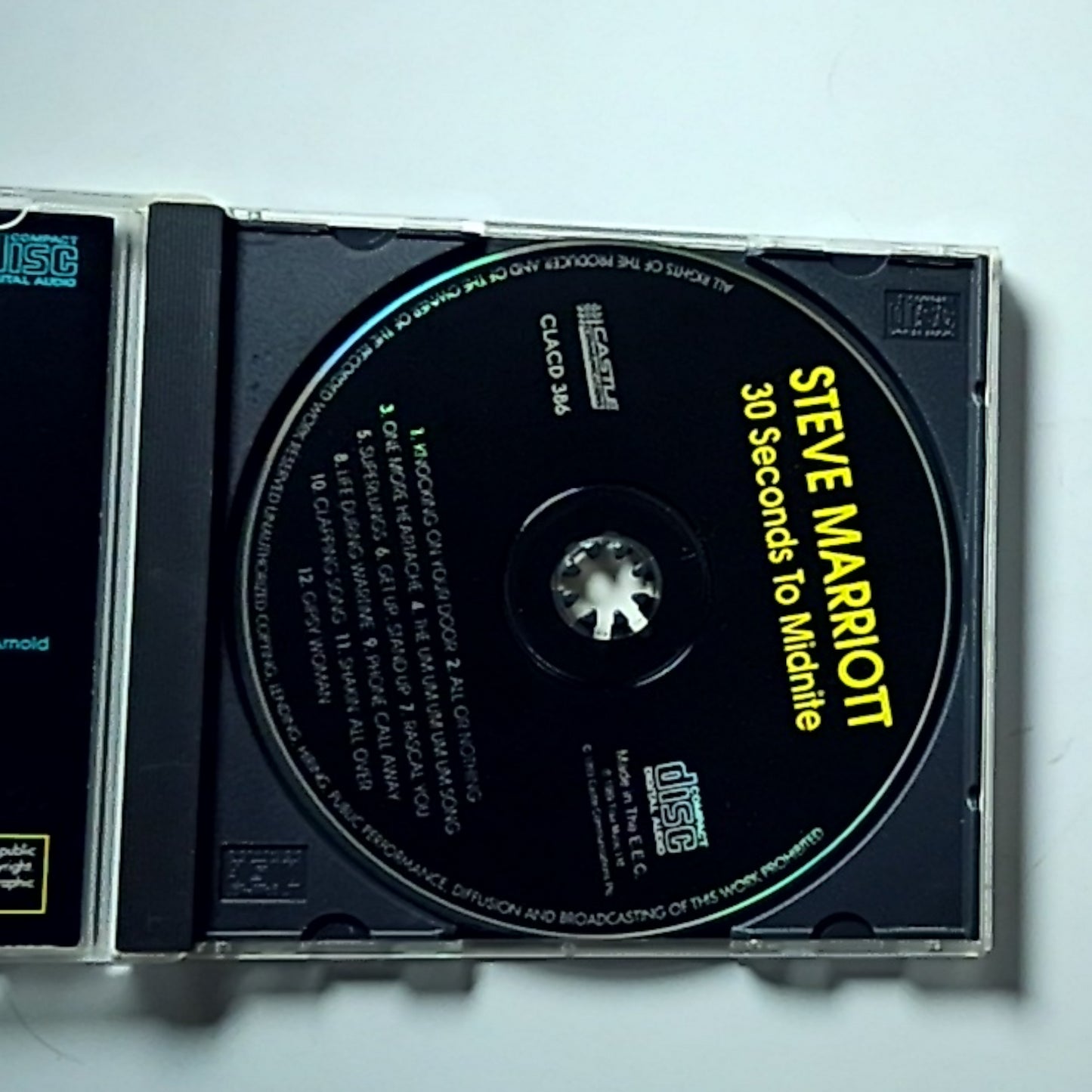 Steve Marriott – 30 Seconds To Midnite (CD) Europe CLACD 386