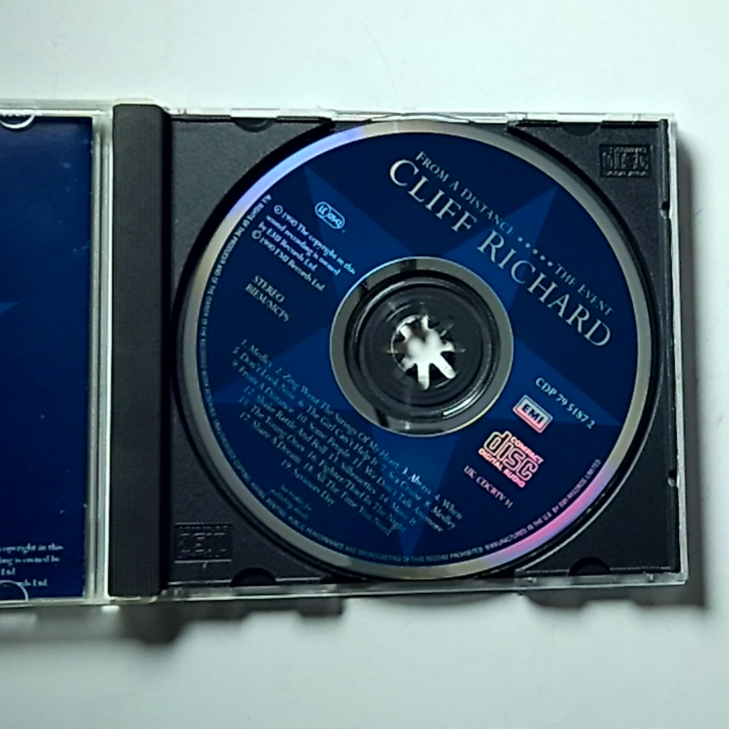 Cliff Richard – From A Distance: The Event (CD, 1990) Europe CDP 79 5187 2
