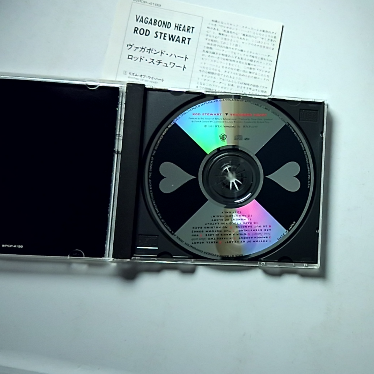 Rod Stewart – Vagabond Heart (CD, 1991) Japan WPCP-4199