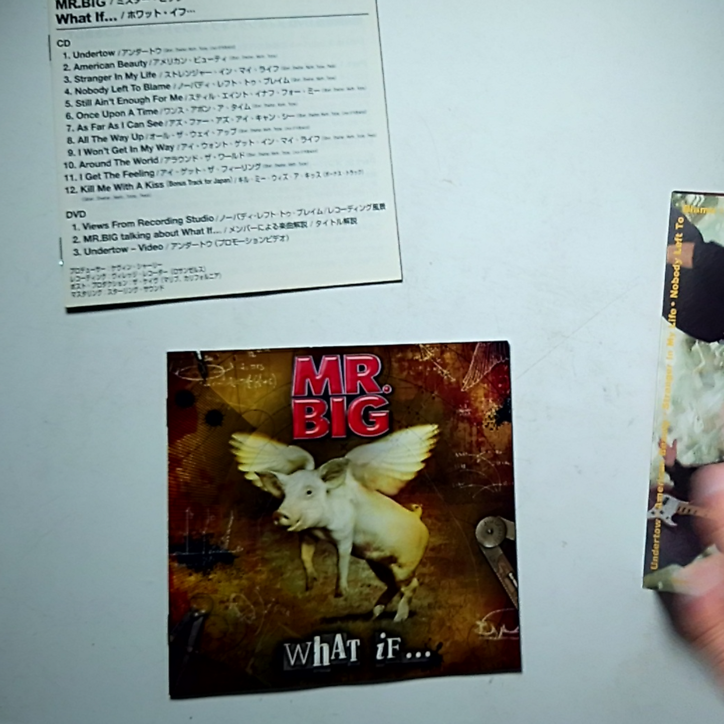 Mr. Big – What If... (CD + DVD, 2010) Japan 3D Cover Bonus Track IEZP-26