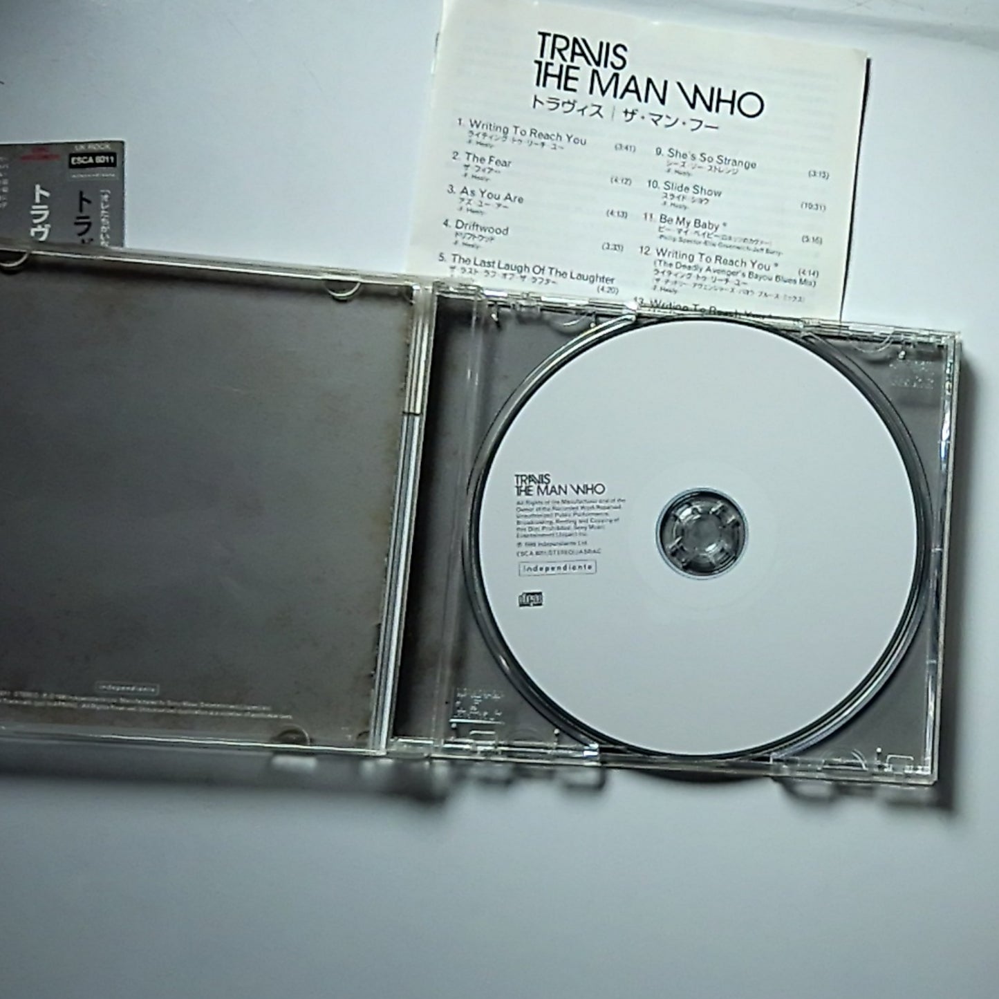 Travis – The Man Who (CD, 1999) Japan Bonus Track Obi ESCA 8011