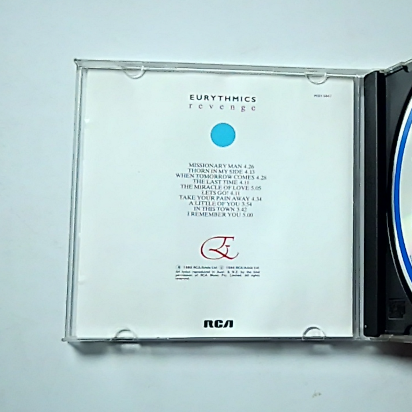 Eurythmics – Revenge (CD) Australia PCD1 5847