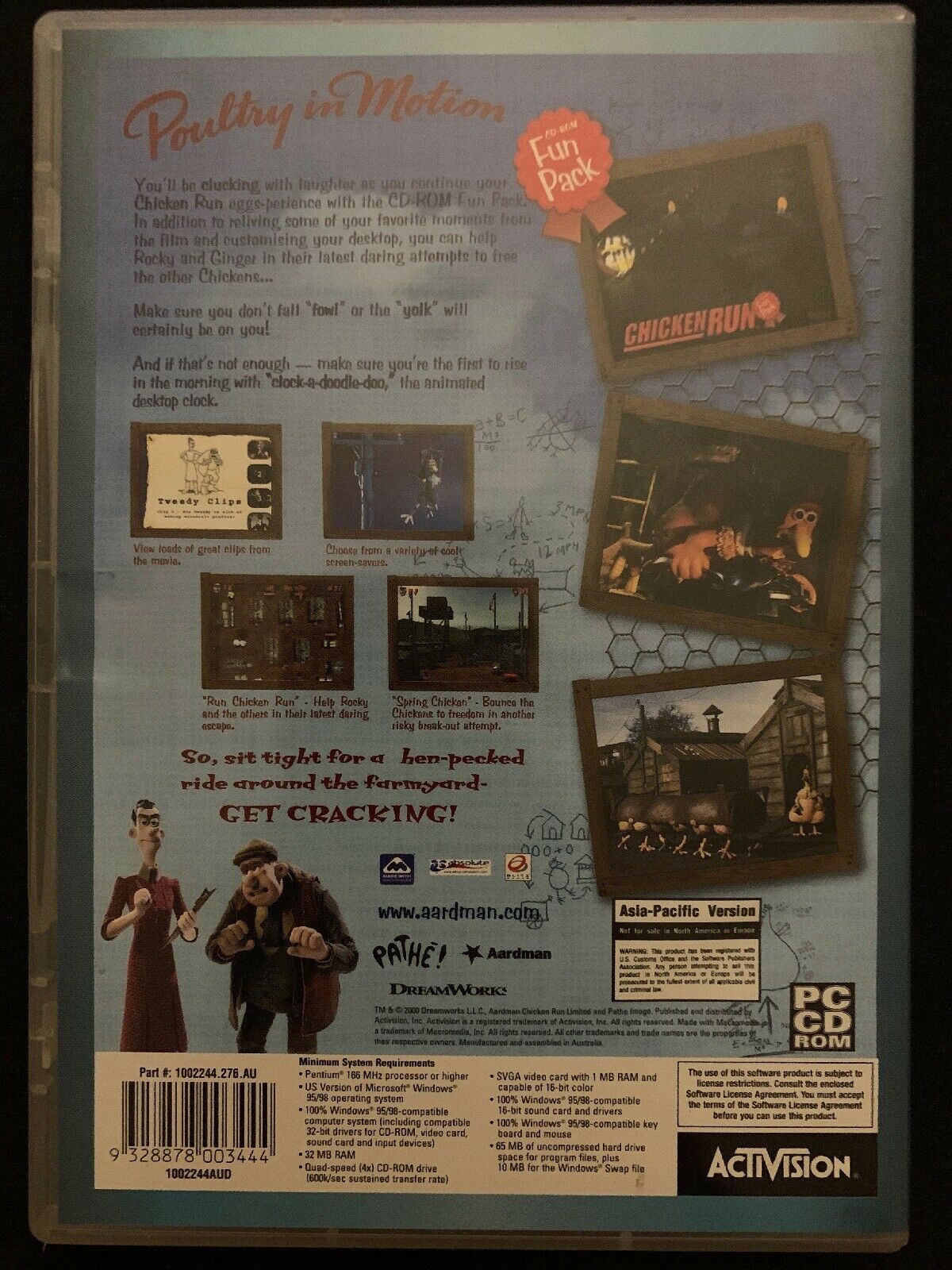 CHICKEN RUN FUNPACK - PC CD-ROM