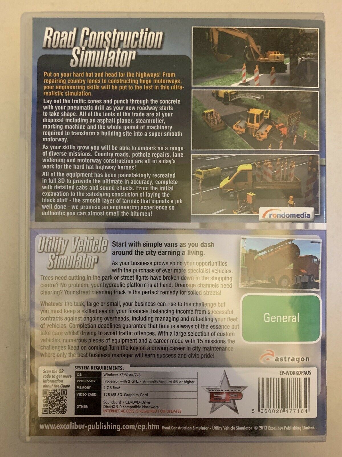 Workman 2x Pack - Road Construction + Utility Vehicle Simulator Windows PC Game