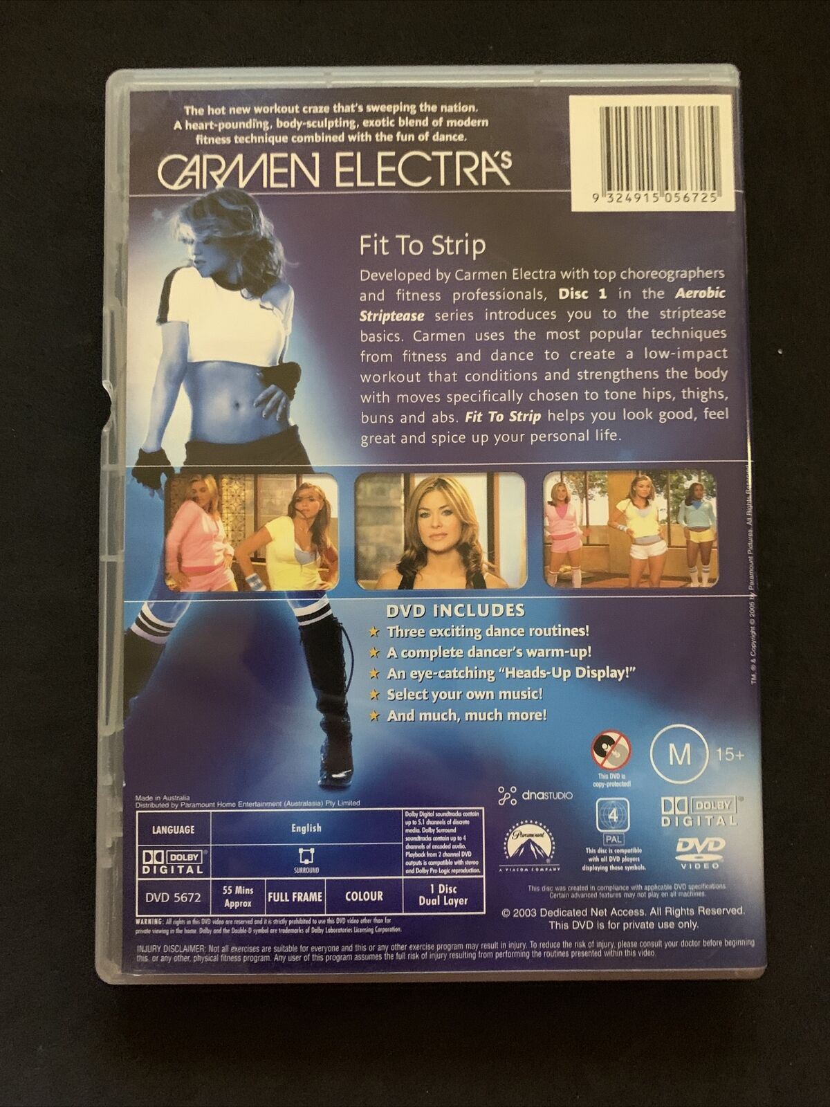 Carmen Electra - Fit To Strip : Vol 1 (DVD, 2006) Region 4