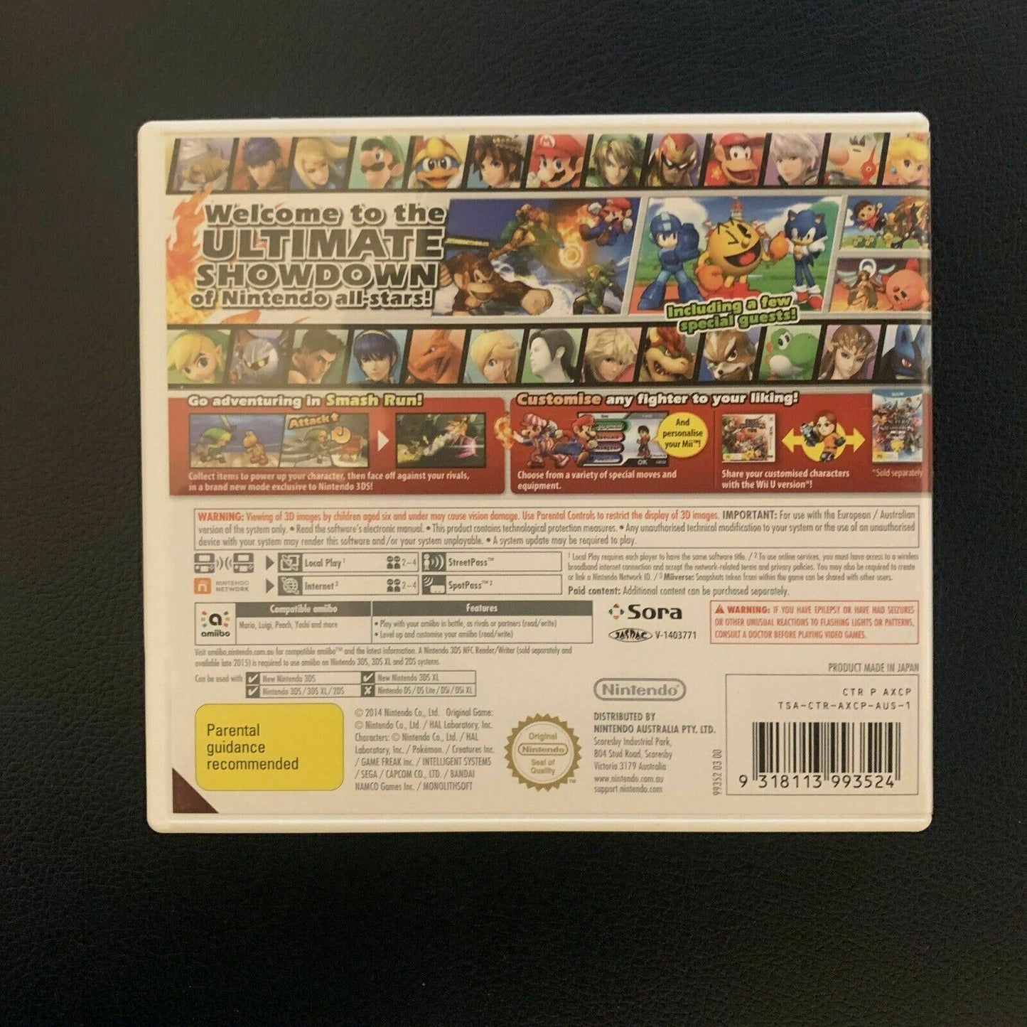 Super Smash Bros For Nintendo 3DS PAL Game