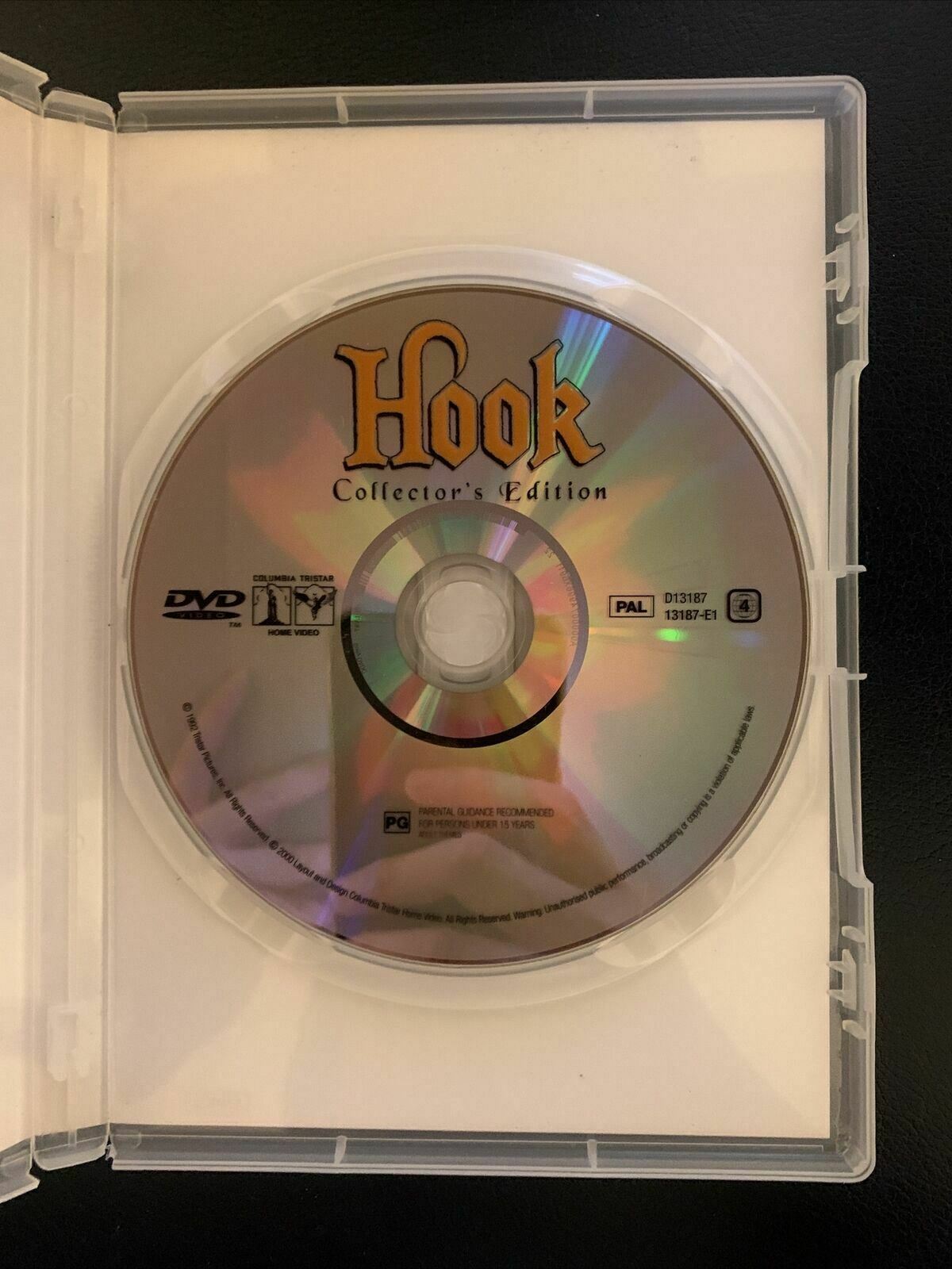 Hook - Collector's Edition (DVD, 1992) Robin Williams, Dustin Hoffman. Region 4