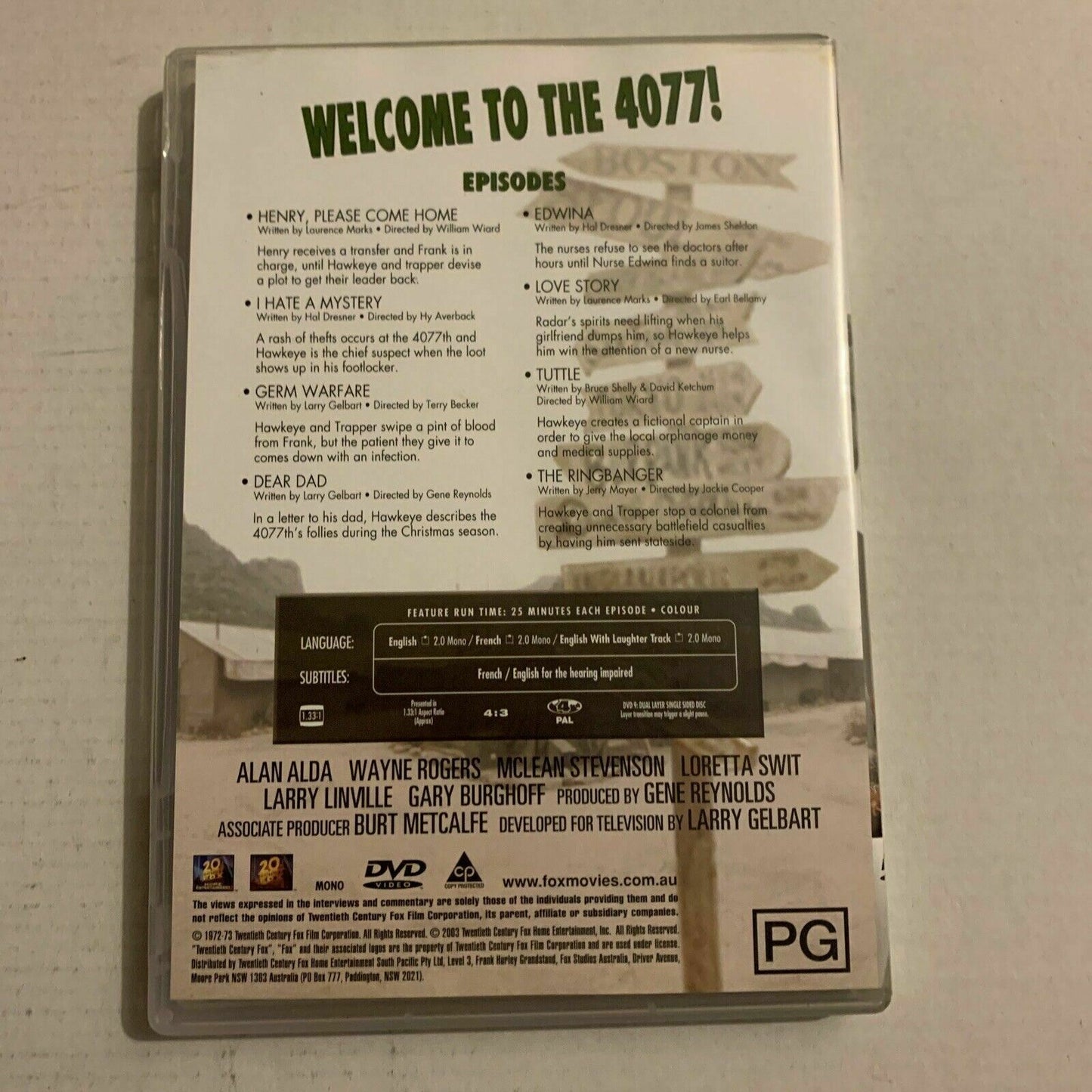 MASH : Season 1 (DVD, 1972, 3-Disc Set) Alan Alda, Loretta Swit. Region 4,2