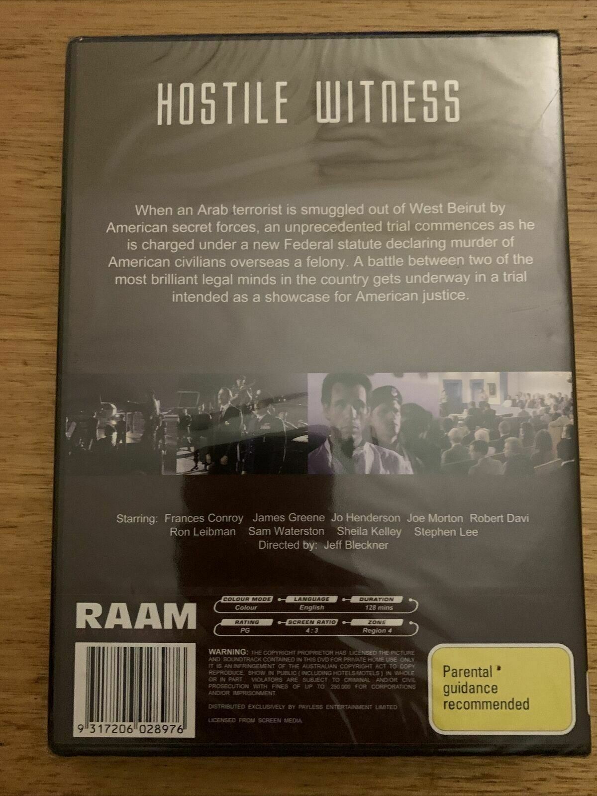 *New Sealed* Hostile Witness (DVD, 1968) Sam Waterston, Ron Leibman. Region 4