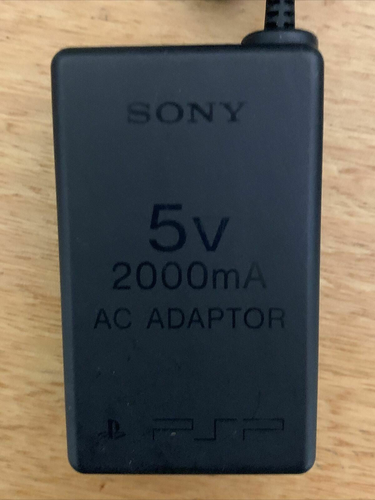 Genuine Official Sony PSP-100 AC Adaptor 100-240V 5v 2000mA for Sony PSP