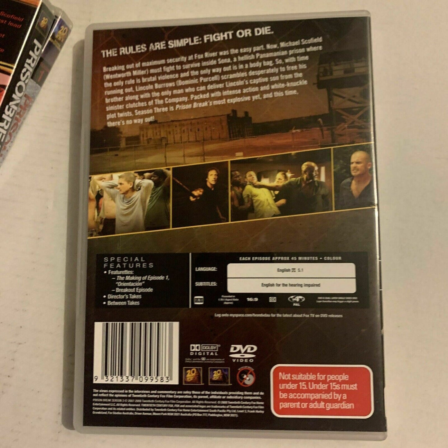 Prison Break : Season 1-3 (DVD, 2008) Dominic Purcell, Wentworth Miller Region 4