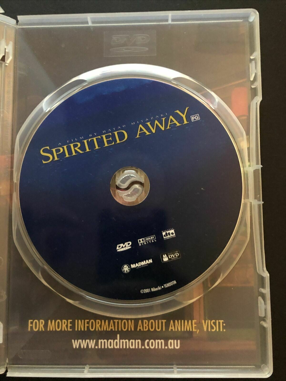 Spirited Away (DVD, 2001) Studio Ghibli Anime Film. Region 4